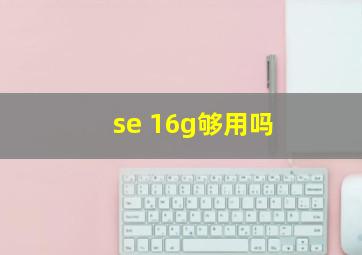 se 16g够用吗